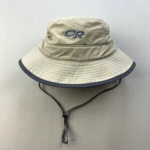 Outdoor Research Boonie Hat Cap Youth Small Tan Sun Hiking Fishing Wide Brim OR